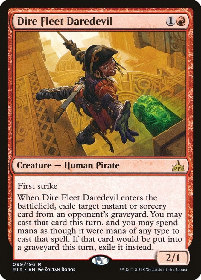 Image for Dire Fleet Daredevil (99) [Rivals of Ixalan] - Magic: The Gathering