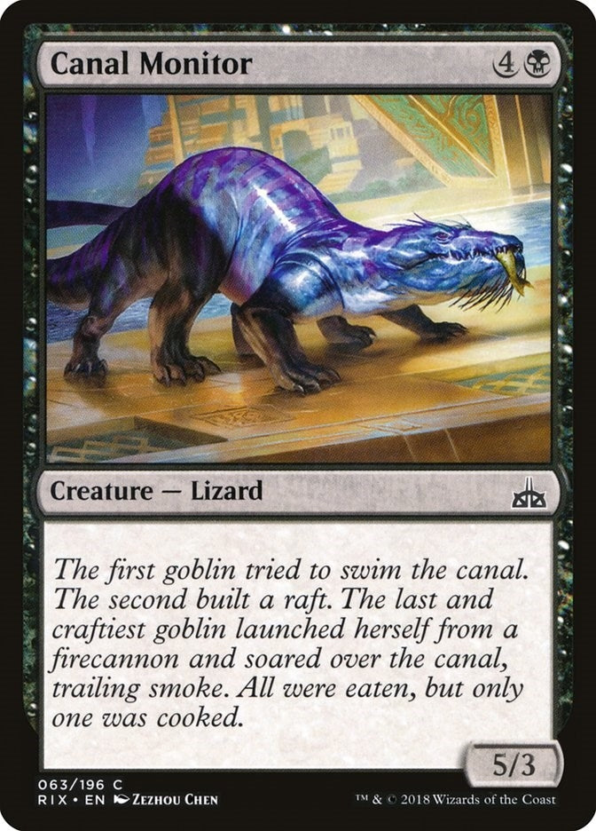 Image for Canal Monitor (63) [Rivals of Ixalan] - Magic: The Gathering