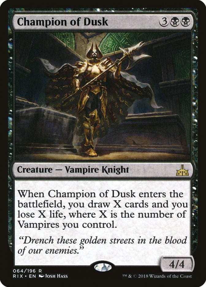 Image for Champion of Dusk (64) [Rivals of Ixalan] - Magic: The Gathering