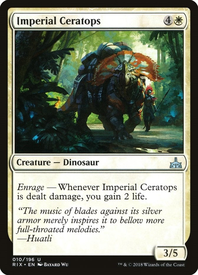 Image for Imperial Ceratops (10) [Rivals of Ixalan] - Magic: The Gathering