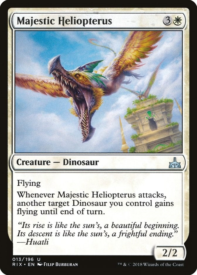 Image for Majestic Heliopterus (13) [Rivals of Ixalan] - Magic: The Gathering