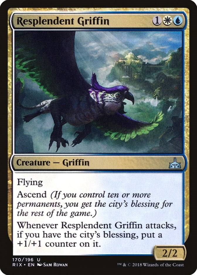 Image for Resplendent Griffin (170) [Rivals of Ixalan] - Magic: The Gathering