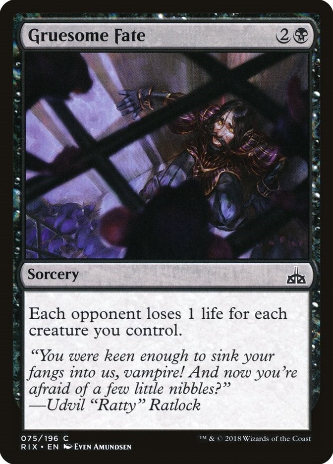 Image for Gruesome Fate (75) [Rivals of Ixalan] - Magic: The Gathering