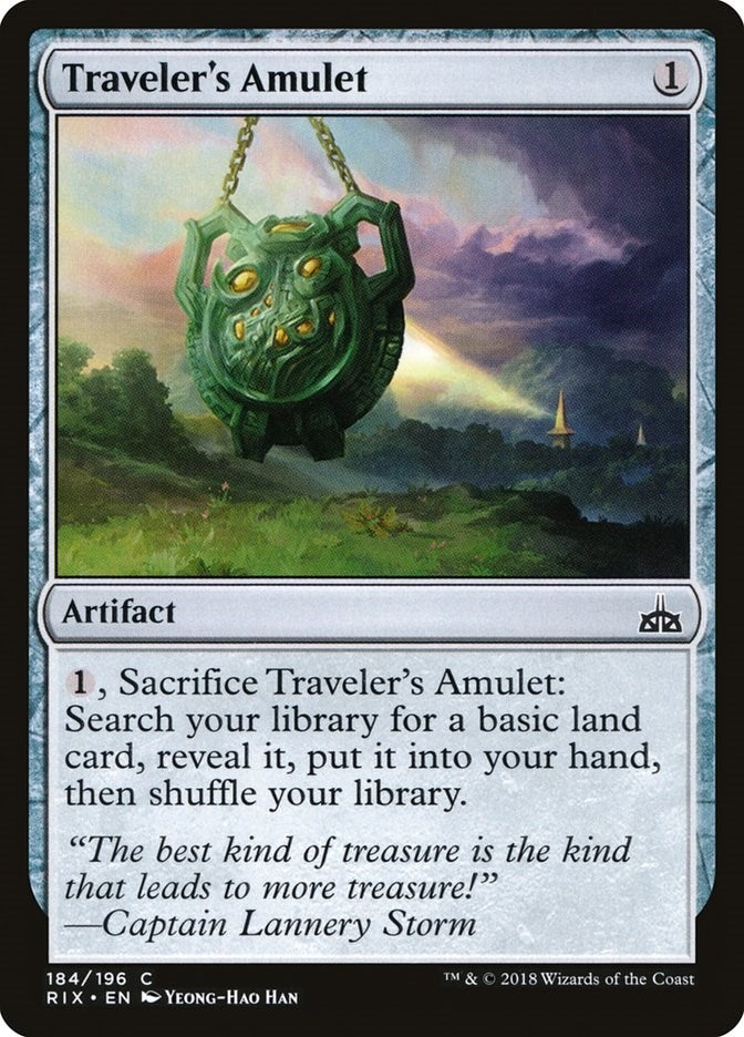 Image for Traveler's Amulet (184) [Rivals of Ixalan] - Magic: The Gathering