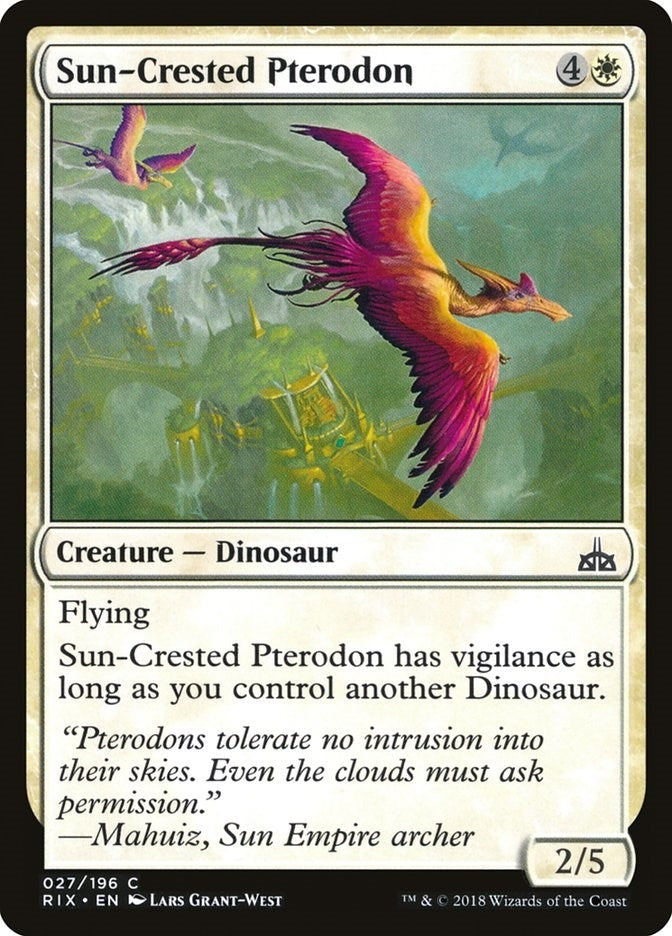 Image for Sun-Crested Pterodon (27) [Rivals of Ixalan] - Magic: The Gathering