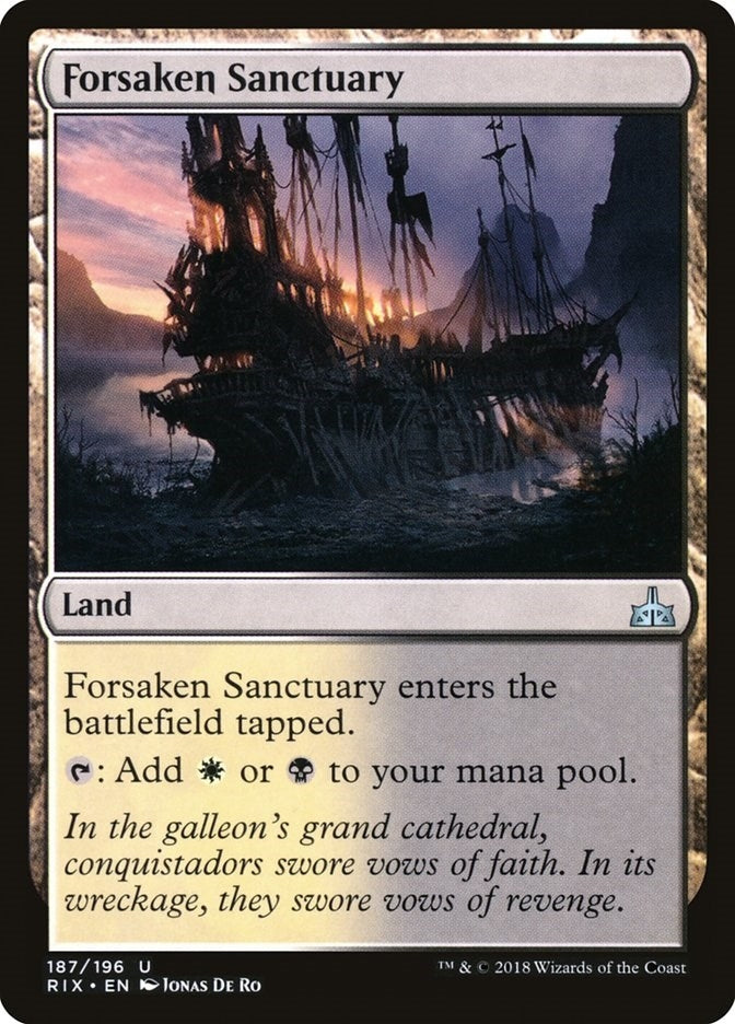 Image for Forsaken Sanctuary (187) [Rivals of Ixalan] - Magic: The Gathering