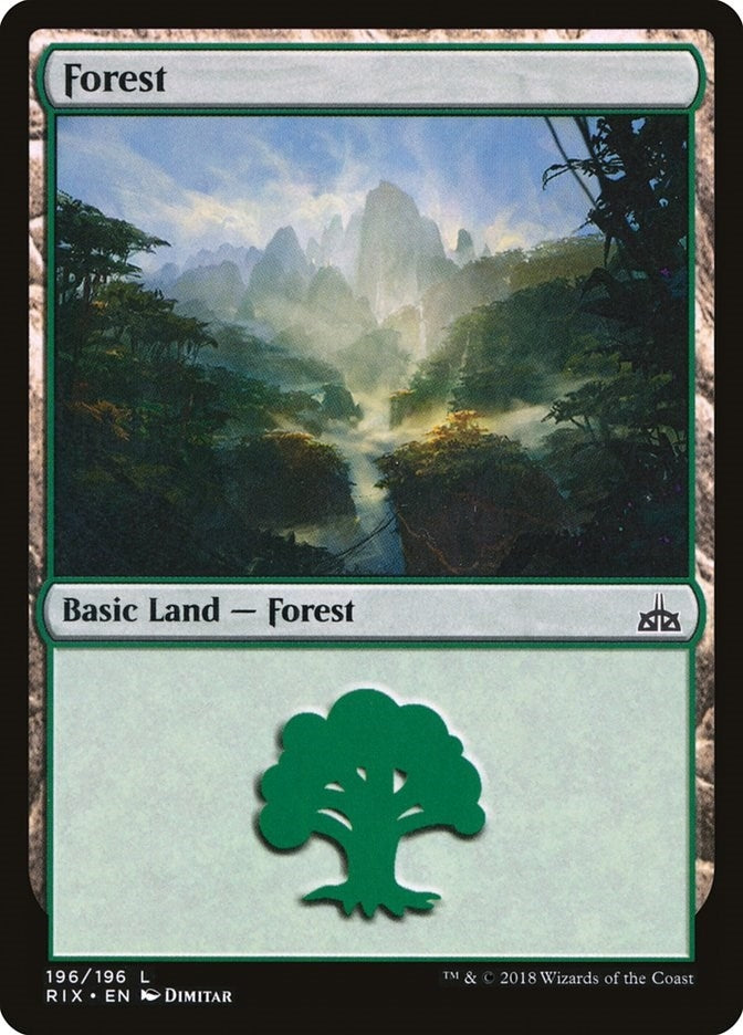 Image for Forest (196) [Rivals of Ixalan] - Magic: The Gathering