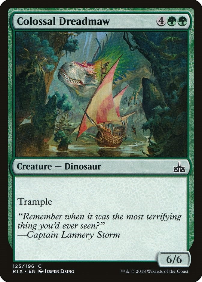 Image for Colossal Dreadmaw (125) [Rivals of Ixalan] - Magic: The Gathering