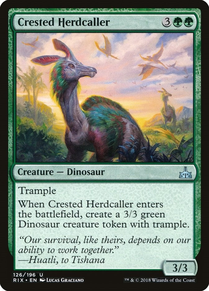 Image for Crested Herdcaller (126) [Rivals of Ixalan] - Magic: The Gathering