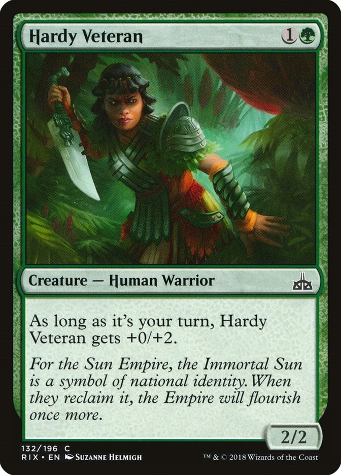 Image for Hardy Veteran (132) [Rivals of Ixalan] - Magic: The Gathering