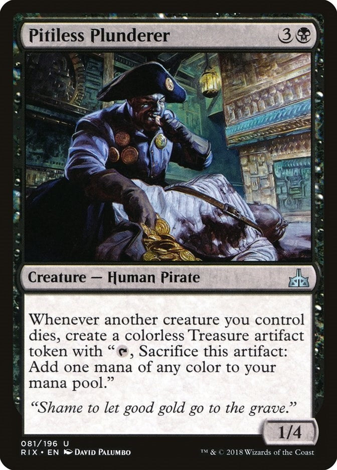 Image for Pitiless Plunderer (81) [Rivals of Ixalan] - Magic: The Gathering