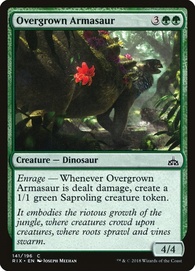 Image for Overgrown Armasaur (141) [Rivals of Ixalan] - Magic: The Gathering