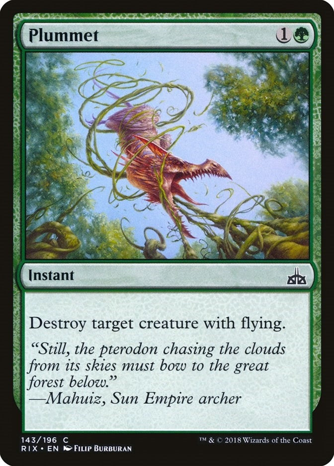 Image for Plummet (143) [Rivals of Ixalan] - Magic: The Gathering