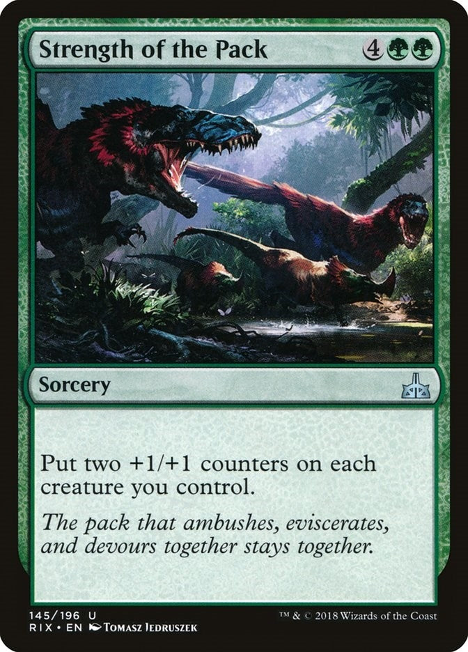 Image for Strength of the Pack (145) [Rivals of Ixalan] - Magic: The Gathering