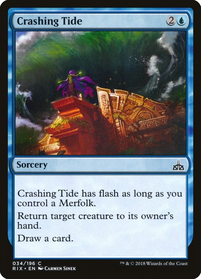 Image for Crashing Tide (34) [Rivals of Ixalan] - Magic: The Gathering