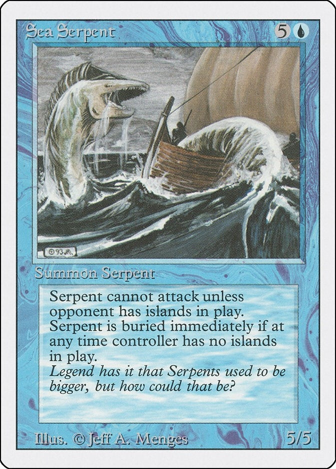 Image for Sea Serpent [Revised Edition] - Magic: The Gathering