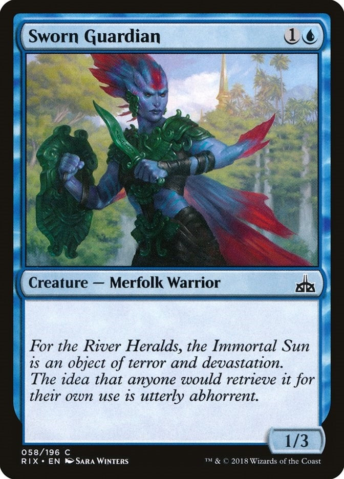 Image for Sworn Guardian (58) [Rivals of Ixalan] - Magic: The Gathering