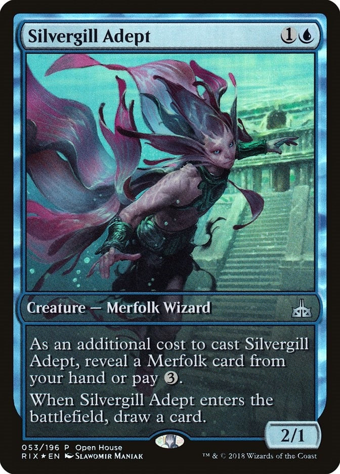 Image for Silvergill Adept (53) [Open House Promos] - Magic: The Gathering