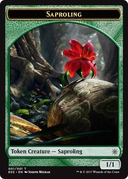Image for Saproling // Treasure (007) Double-Sided Token (1 // 7) [Explorers of Ixalan] - Magic: The Gathering