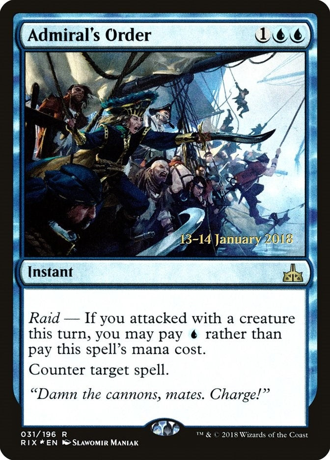 Image for Admiral's Order (31) [Prerelease Cards] - Magic: The Gathering
