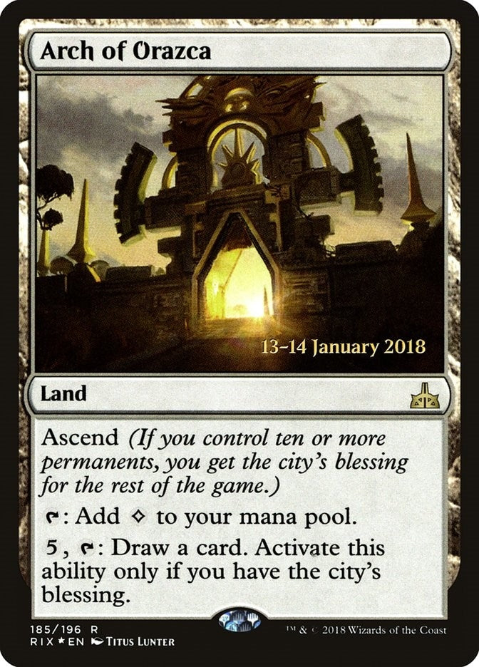 Image for Arch of Orazca (185) [Prerelease Cards] - Magic: The Gathering