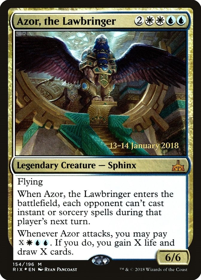 Image for Azor, the Lawbringer (154) [Prerelease Cards] - Magic: The Gathering