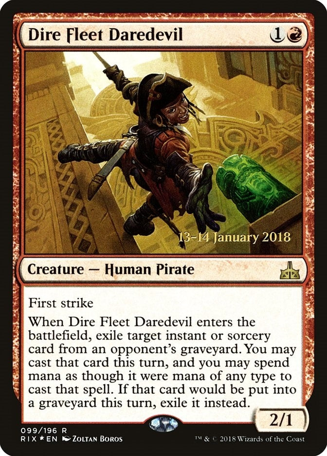 Image for Dire Fleet Daredevil (99) [Prerelease Cards] - Magic: The Gathering