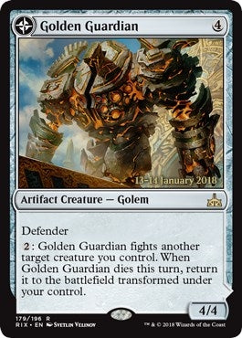 Image for Golden Guardian (179) [Prerelease Cards] - Magic: The Gathering