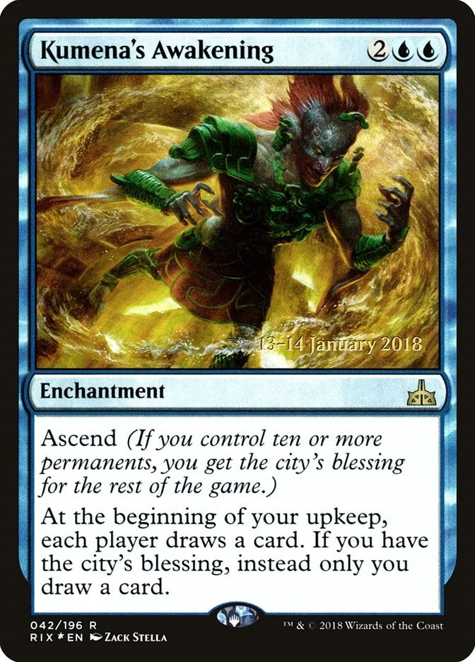 Image for Kumena's Awakening (42) [Prerelease Cards] - Magic: The Gathering