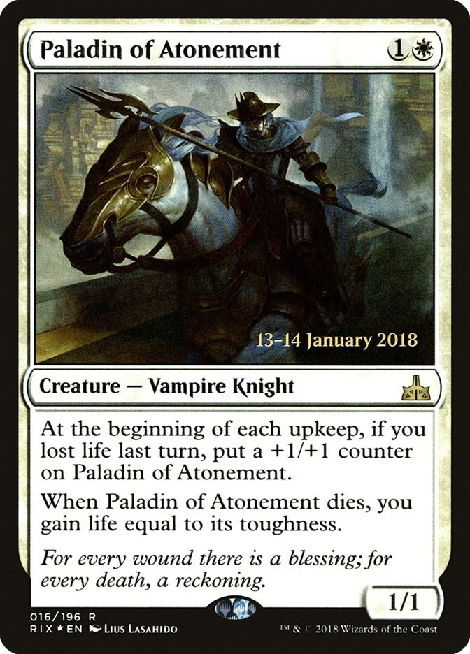 Image for Paladin of Atonement (16) [Prerelease Cards] - Magic: The Gathering