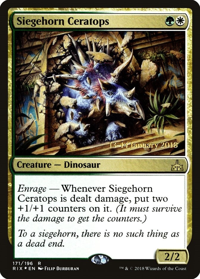 Image for Siegehorn Ceratops (171) [Prerelease Cards] - Magic: The Gathering