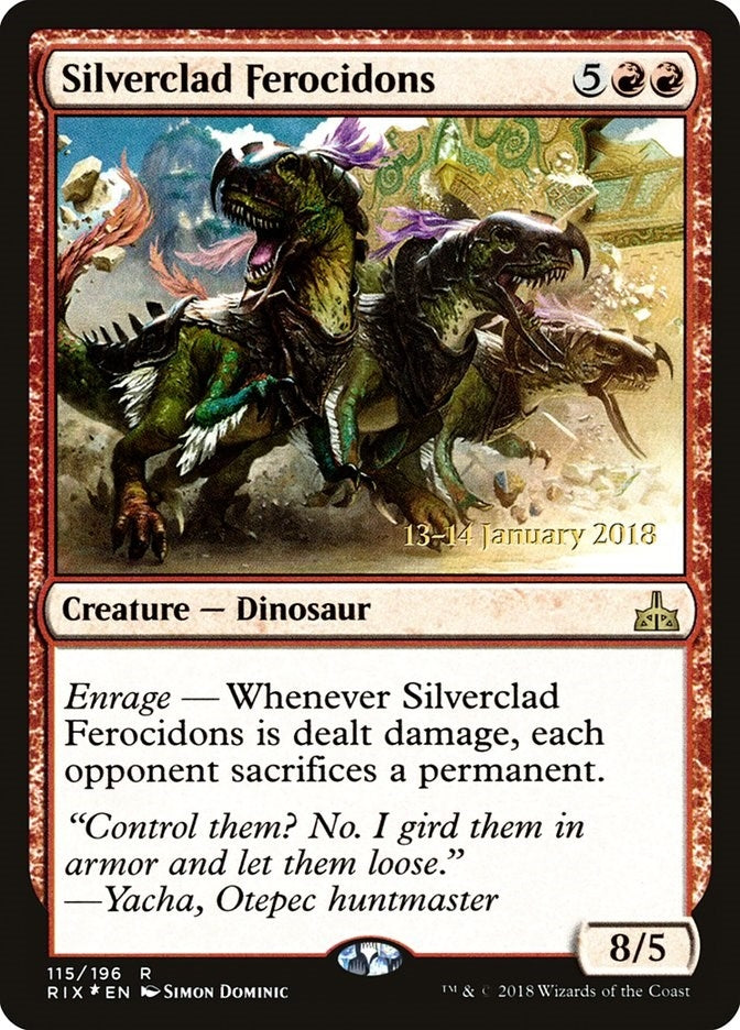 Image for Silverclad Ferocidons (115) [Prerelease Cards] - Magic: The Gathering