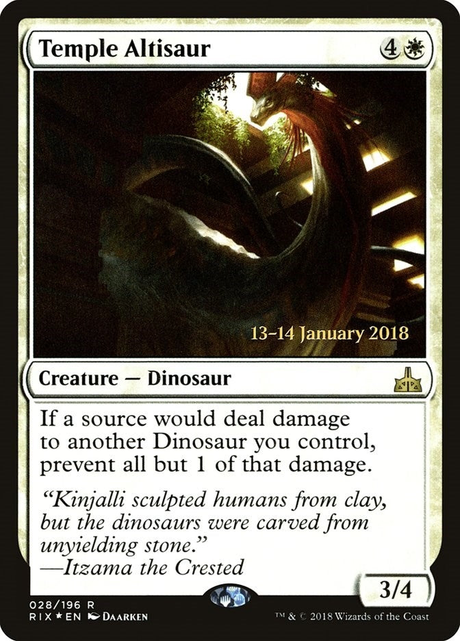 Image for Temple Altisaur (28) [Prerelease Cards] - Magic: The Gathering