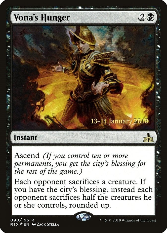 Image for Vona's Hunger (90) [Prerelease Cards] - Magic: The Gathering