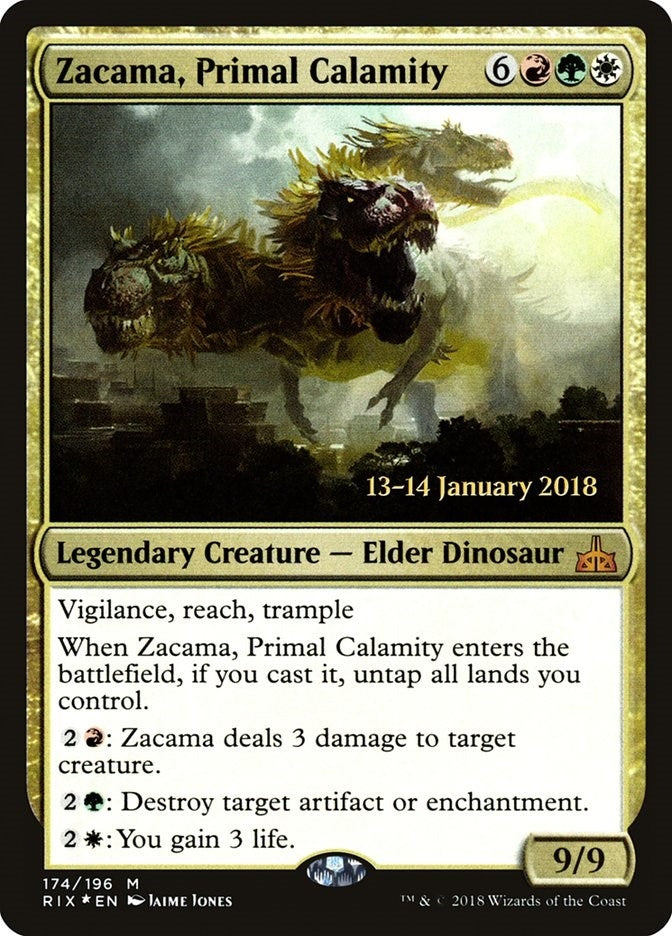 Image for Zacama, Primal Calamity (174) [Prerelease Cards] - Magic: The Gathering