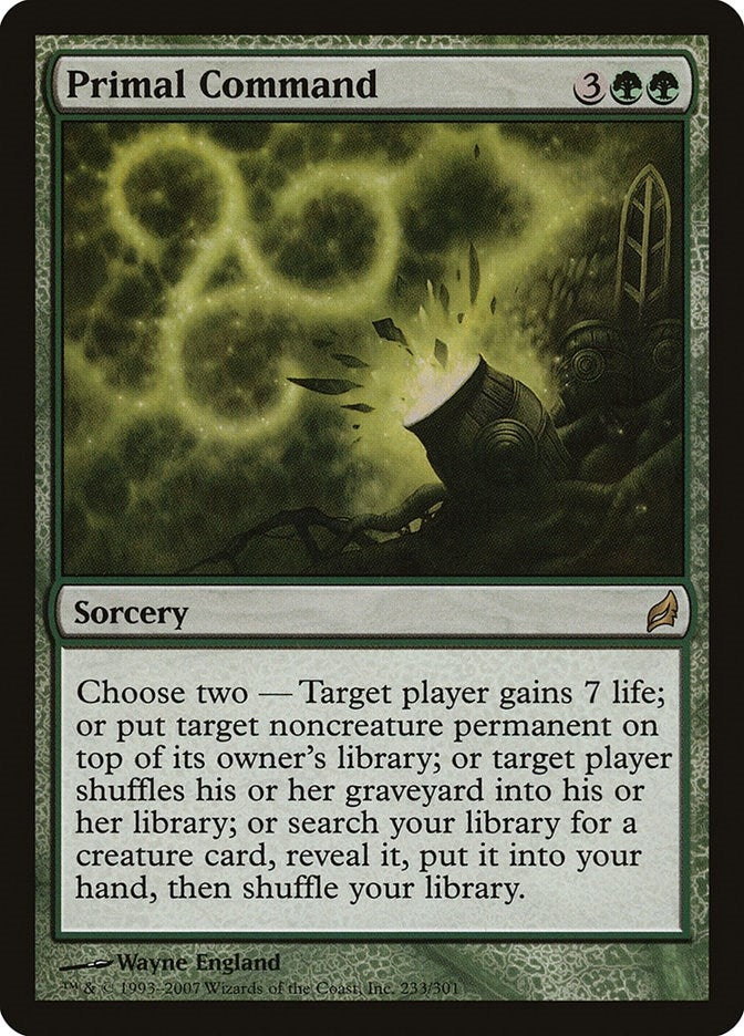 Image for Primal Command (233) [Lorwyn] - Magic: The Gathering