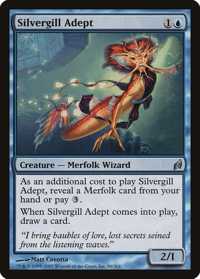 Image for Silvergill Adept (86) [Lorwyn] - Magic: The Gathering