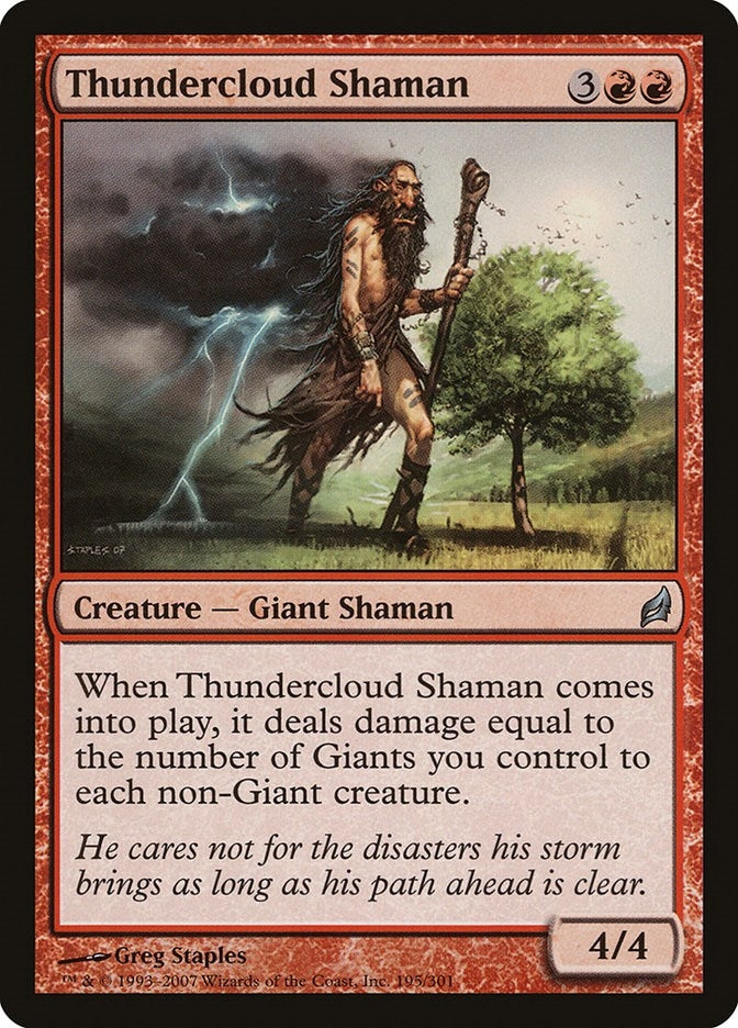 Image for Thundercloud Shaman (195) [Lorwyn] - Magic: The Gathering