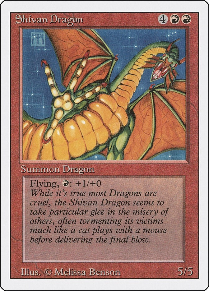Image for Shivan Dragon [Revised Edition] - Magic: The Gathering