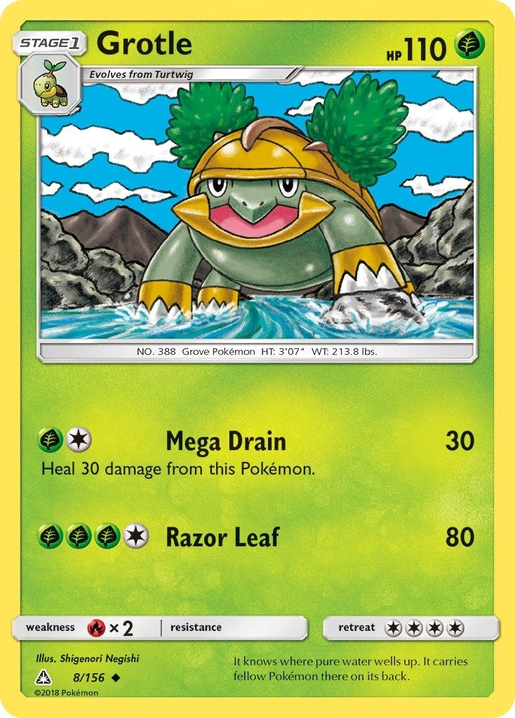Image for Grotle (8/156) [SM - Ultra Prism] - Pokemon