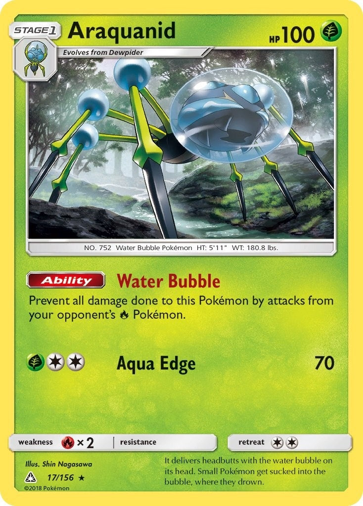 Image for Araquanid (17/156) [SM - Ultra Prism] - Pokemon