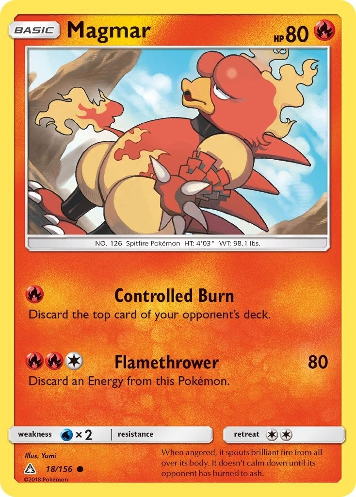 Image for Magmar (18/156) [SM - Ultra Prism] - Pokemon