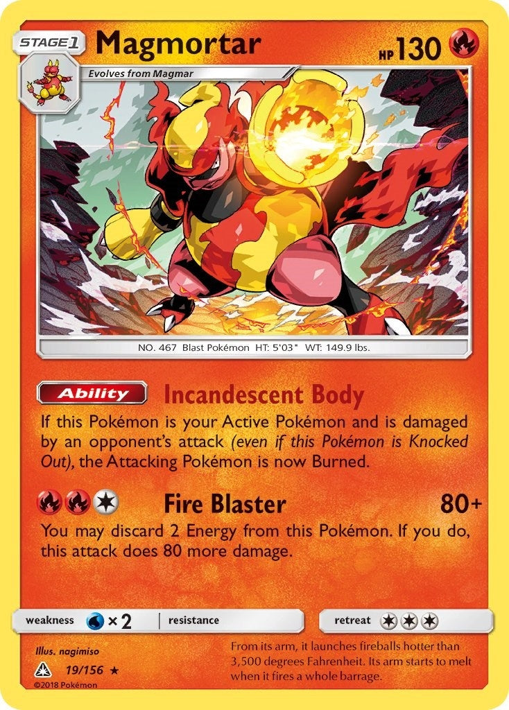 Image for Magmortar (19/156) [SM - Ultra Prism] - Pokemon