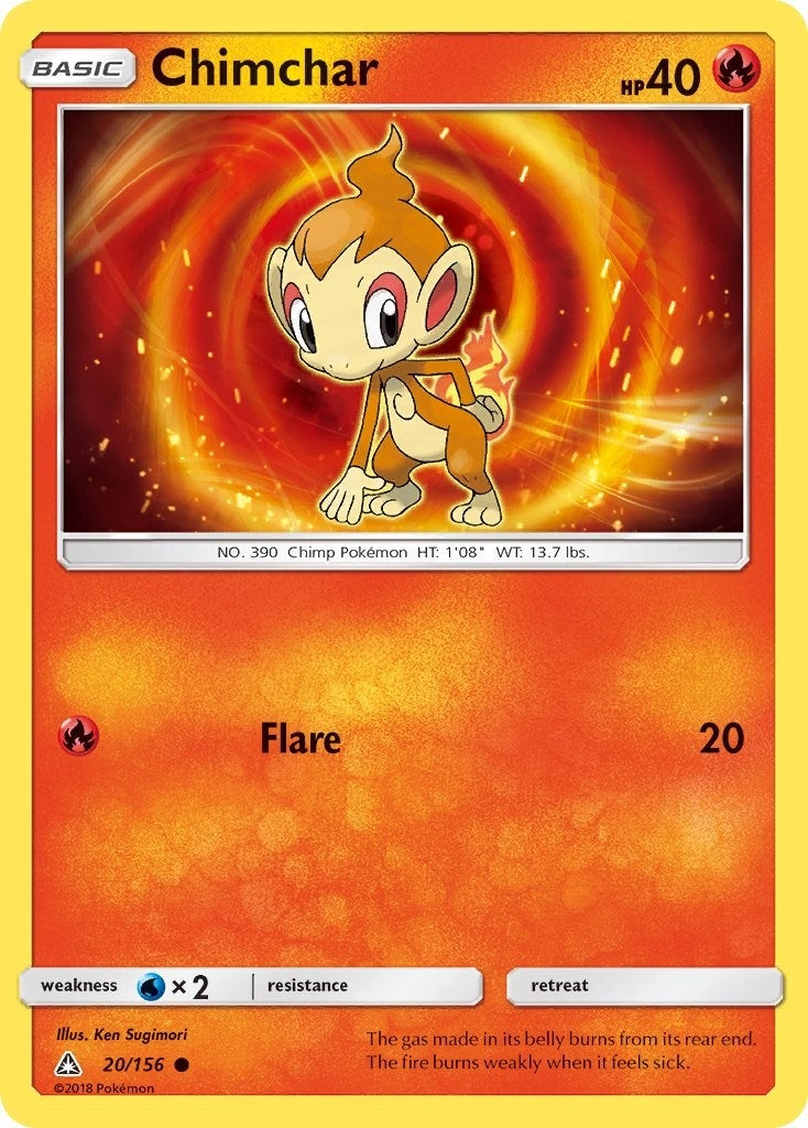 Image for Chimchar (20) (20/156) [SM - Ultra Prism] - Pokemon