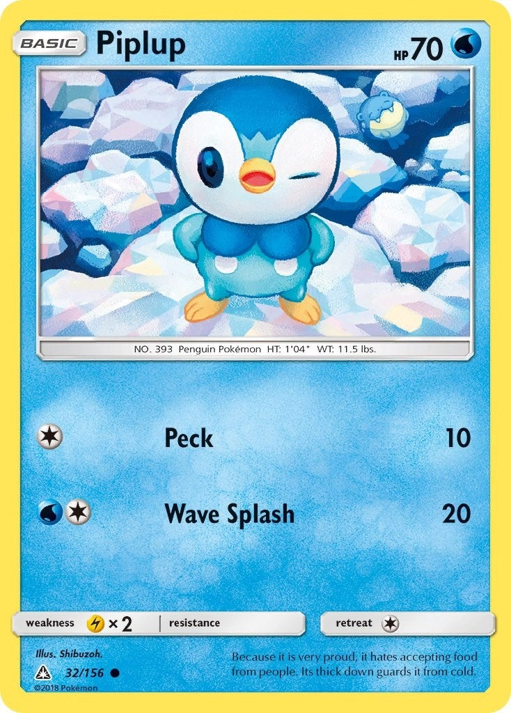 Image for Piplup (32) (32/156) [SM - Ultra Prism] - Pokemon
