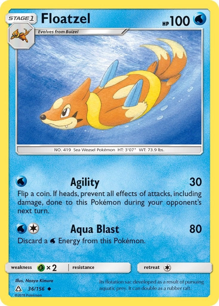 Image for Floatzel (36/156) [SM - Ultra Prism] - Pokemon