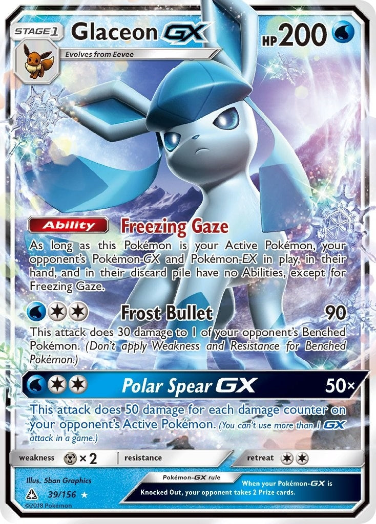 Image for Glaceon GX (39/156) [SM - Ultra Prism] - Pokemon