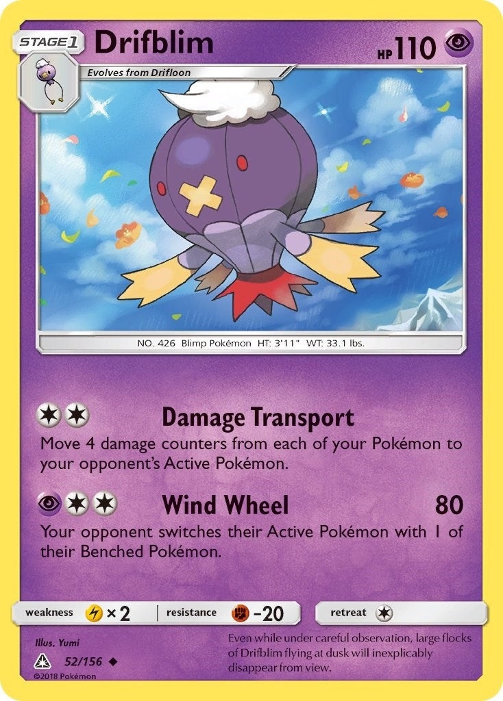 Image for Drifblim (52/156) [SM - Ultra Prism] - Pokemon