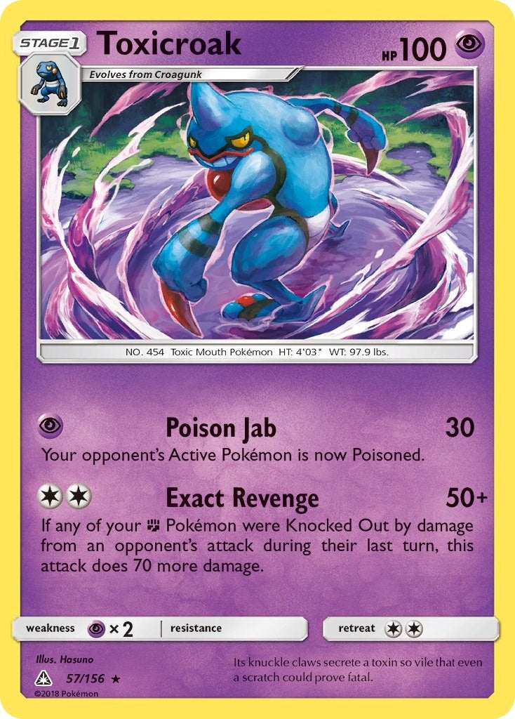 Image for Toxicroak (57/156) [SM - Ultra Prism] - Pokemon