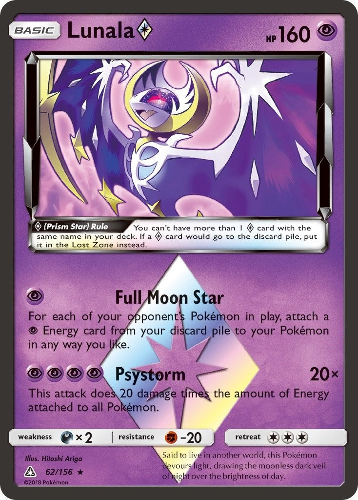 Image for Lunala Prism Star (62/156) [SM - Ultra Prism] - Pokemon